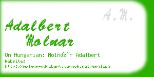 adalbert molnar business card
